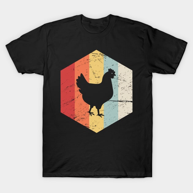 Retro 70s Chicken T-Shirt by MeatMan